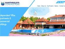 Tablet Screenshot of manthralayaconstructions.in
